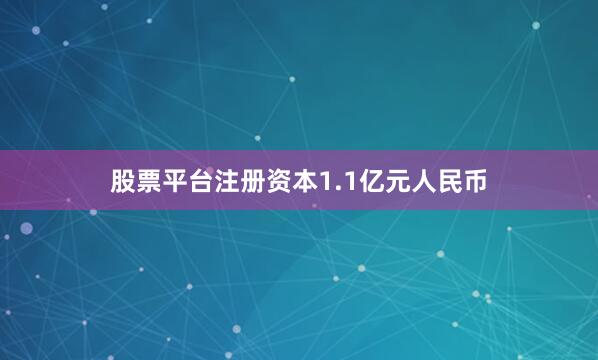 股票平台注册资本1.1亿元人民币
